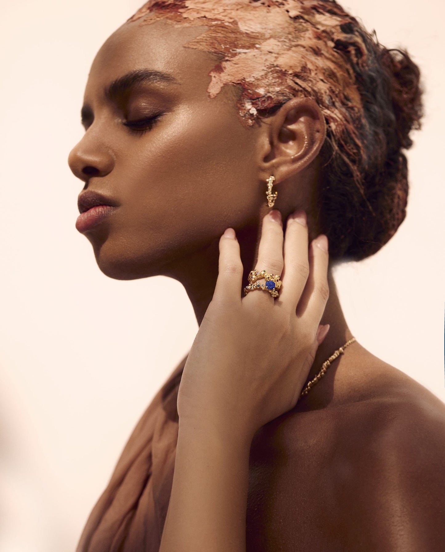 IMPERFECT LAPIS RING WITH BLUE STONE