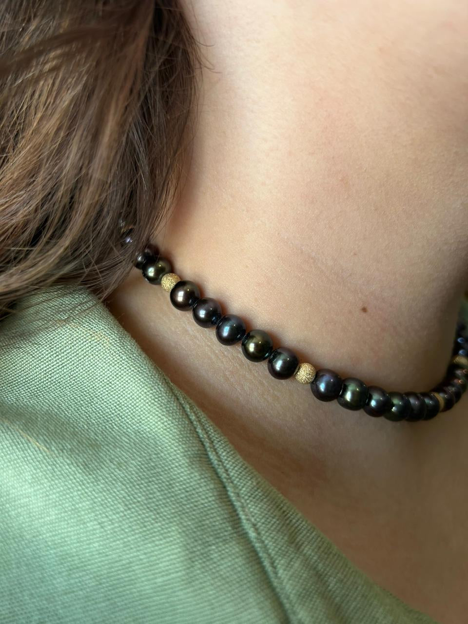 Black Pearl Necklace