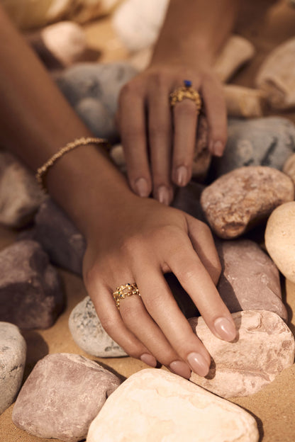 PINKY RING WITH COLORFUL STONES