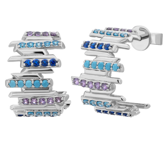 Khatt Hoop Earring WG