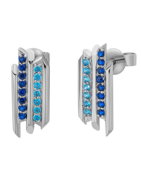 Khatt Vertical Earrings WG