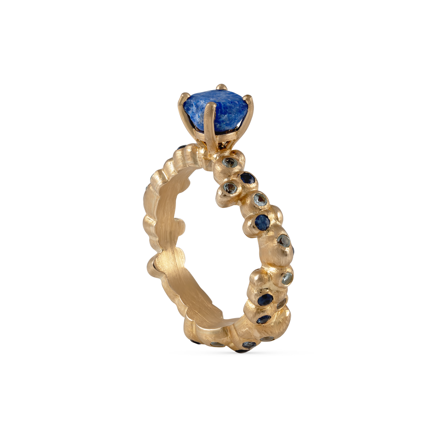 IMPERFECT RING WITH BLUE STONE LAPIS