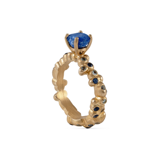 IMPERFECT RING WITH BLUE STONE LAPIS